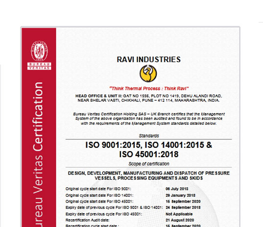 ISO 9001:2008 and BS OHSAS 18001:2007 Certifications